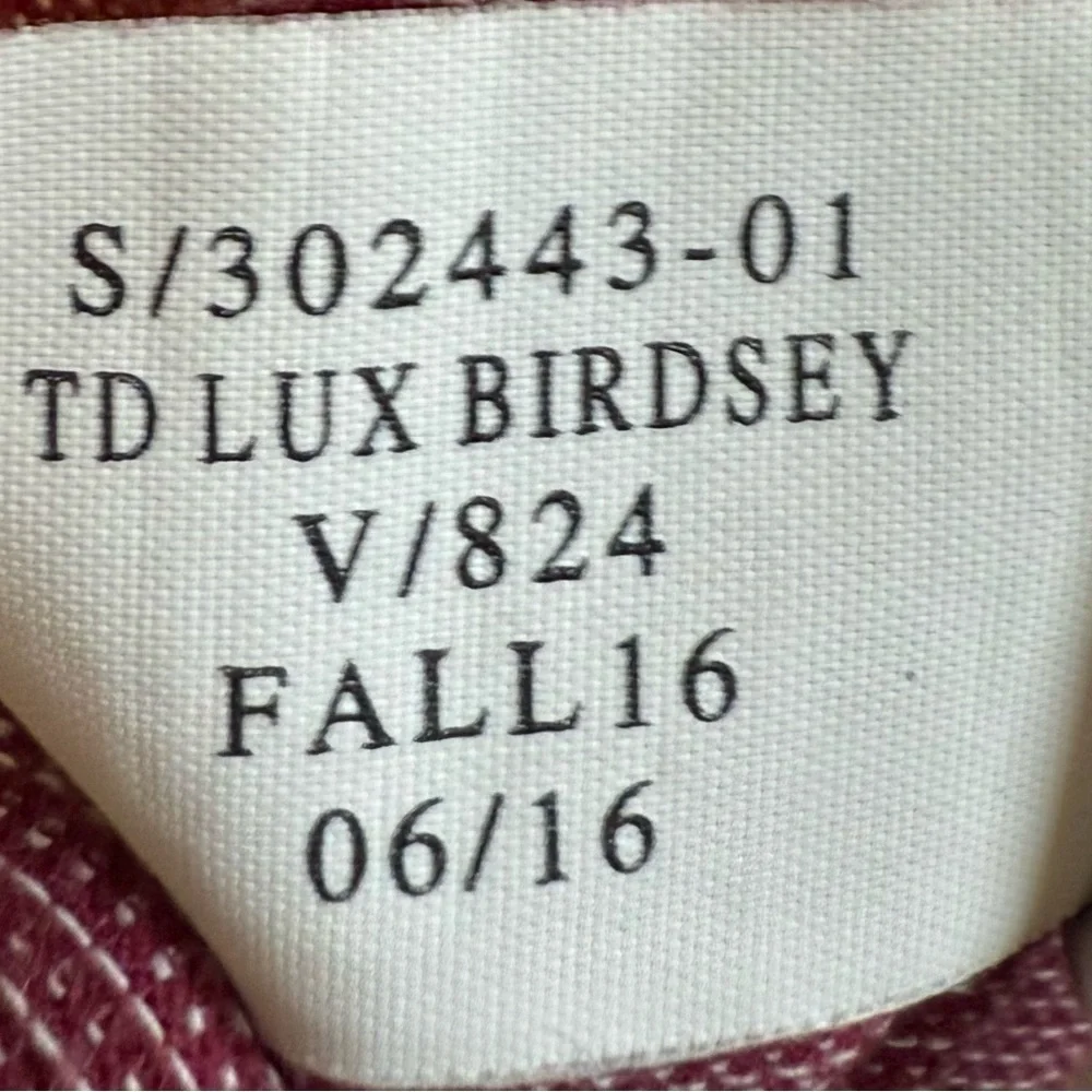 Banana Republic Luxury Touch Polo Shirt L Burgundy Maroon Soft Pima Cotton